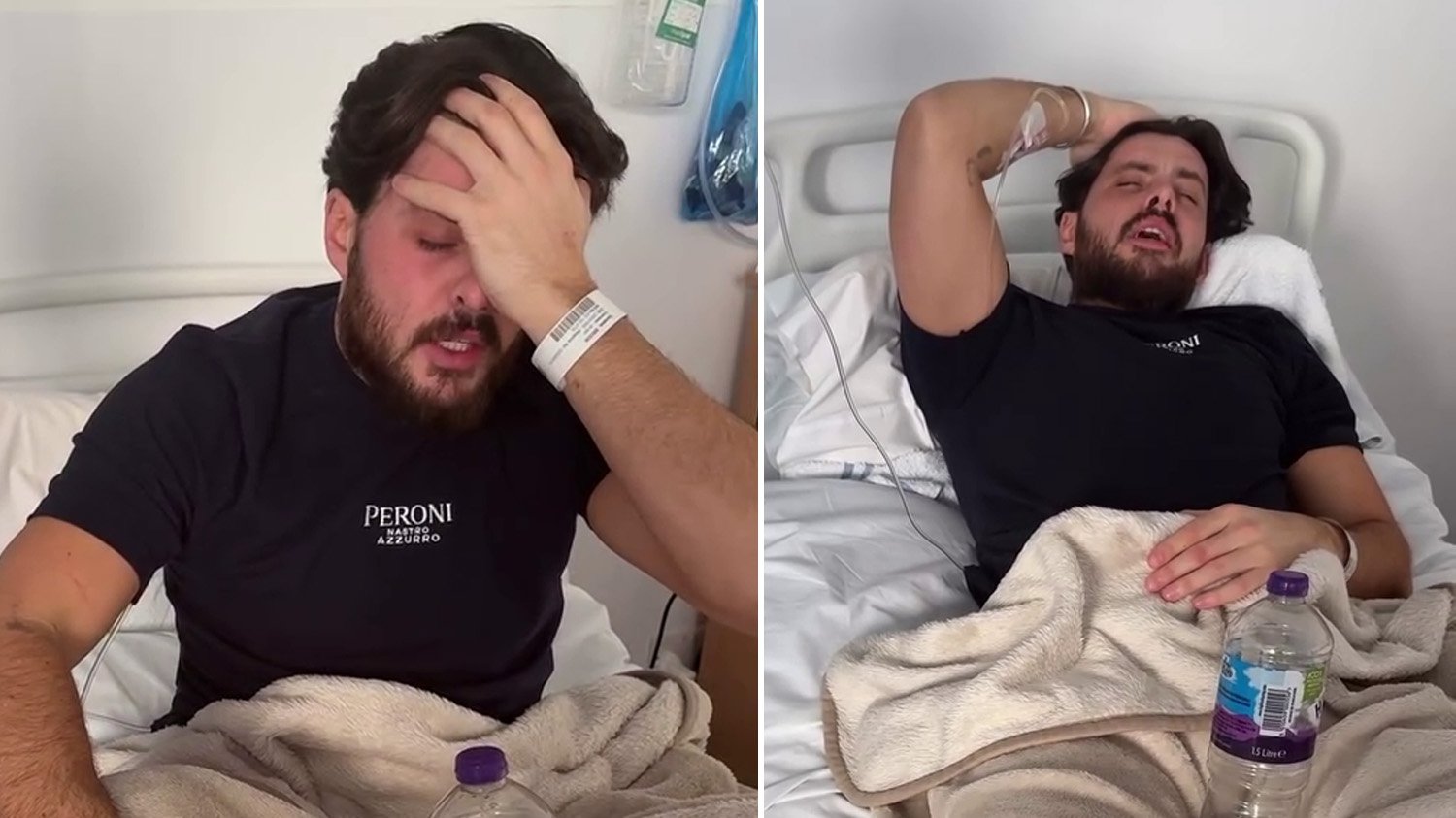 Towie star Jordan Brook reveals they’ve been diagnosed with meningitis after spending weeks in hospital<br><br>