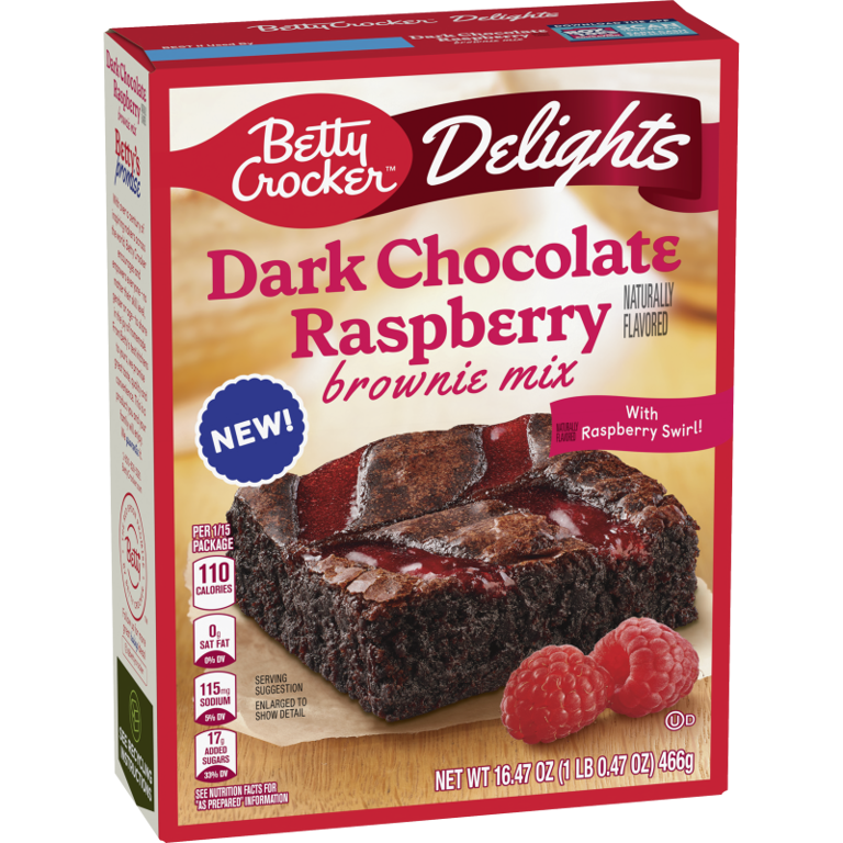 Betty Crocker launches new dark chocolate raspberry brownie and peanut ...