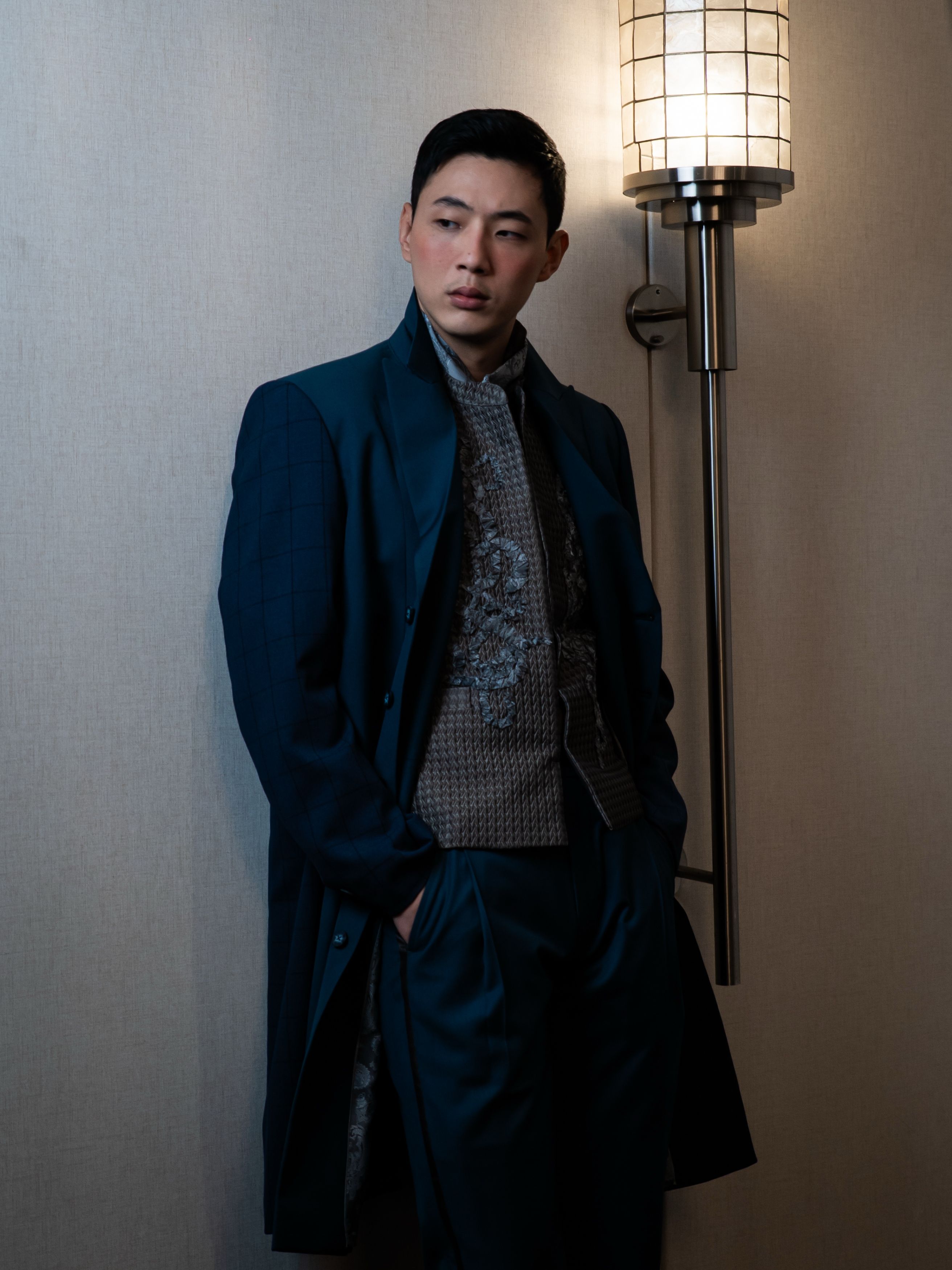 Korean actor Kim Ji Soo made his runway debut for Filipino fashion ...