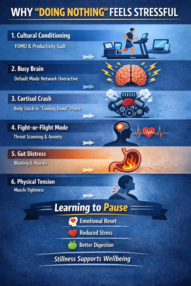 Why doing nothing feels stressful today: Doctors explain the brain ...