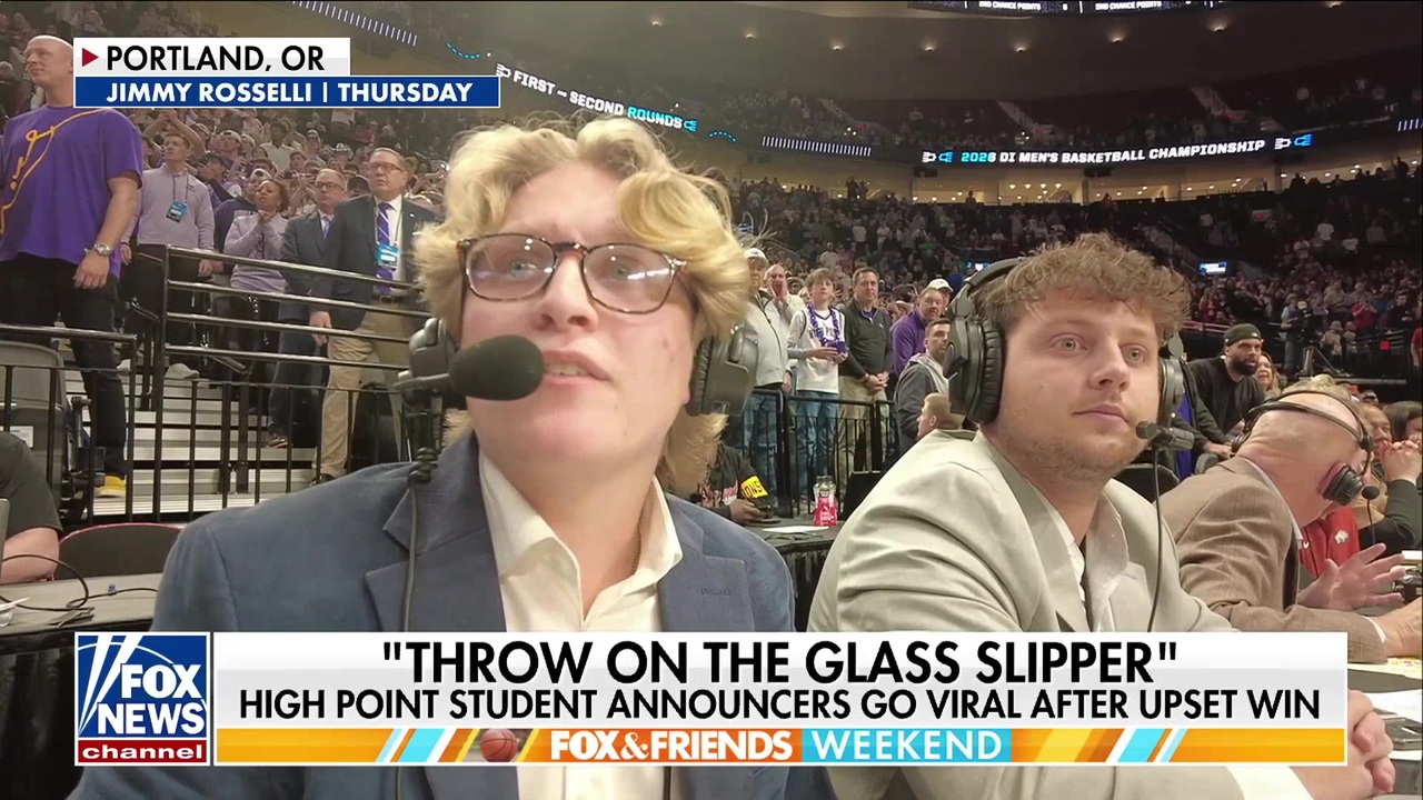 High Point student announcers go viral after March Madness upset win<br>
