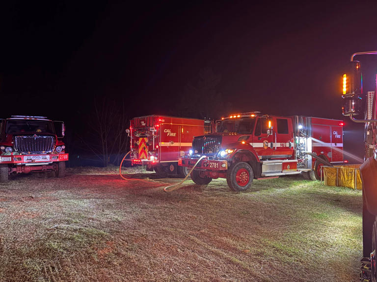 Cal Fire crews contain vegetation fire in Pollock Pines
