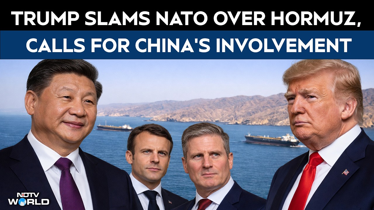 Strait of Hormuz | "No courage": Trump hits out at NATO, calls for ...