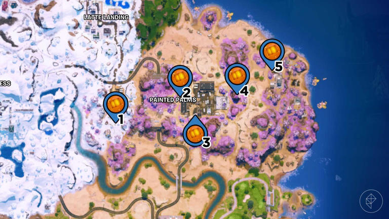 All chaos cube locations in Fortnite Chapter 7 Season 2
