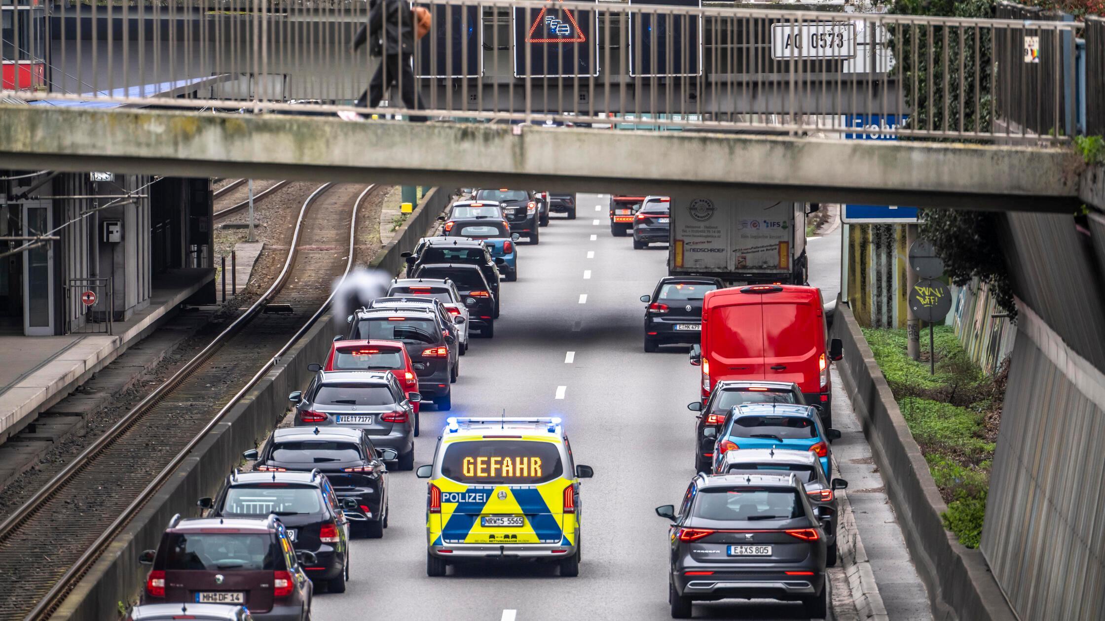 A6 Schwabach Polizeieinsatz
