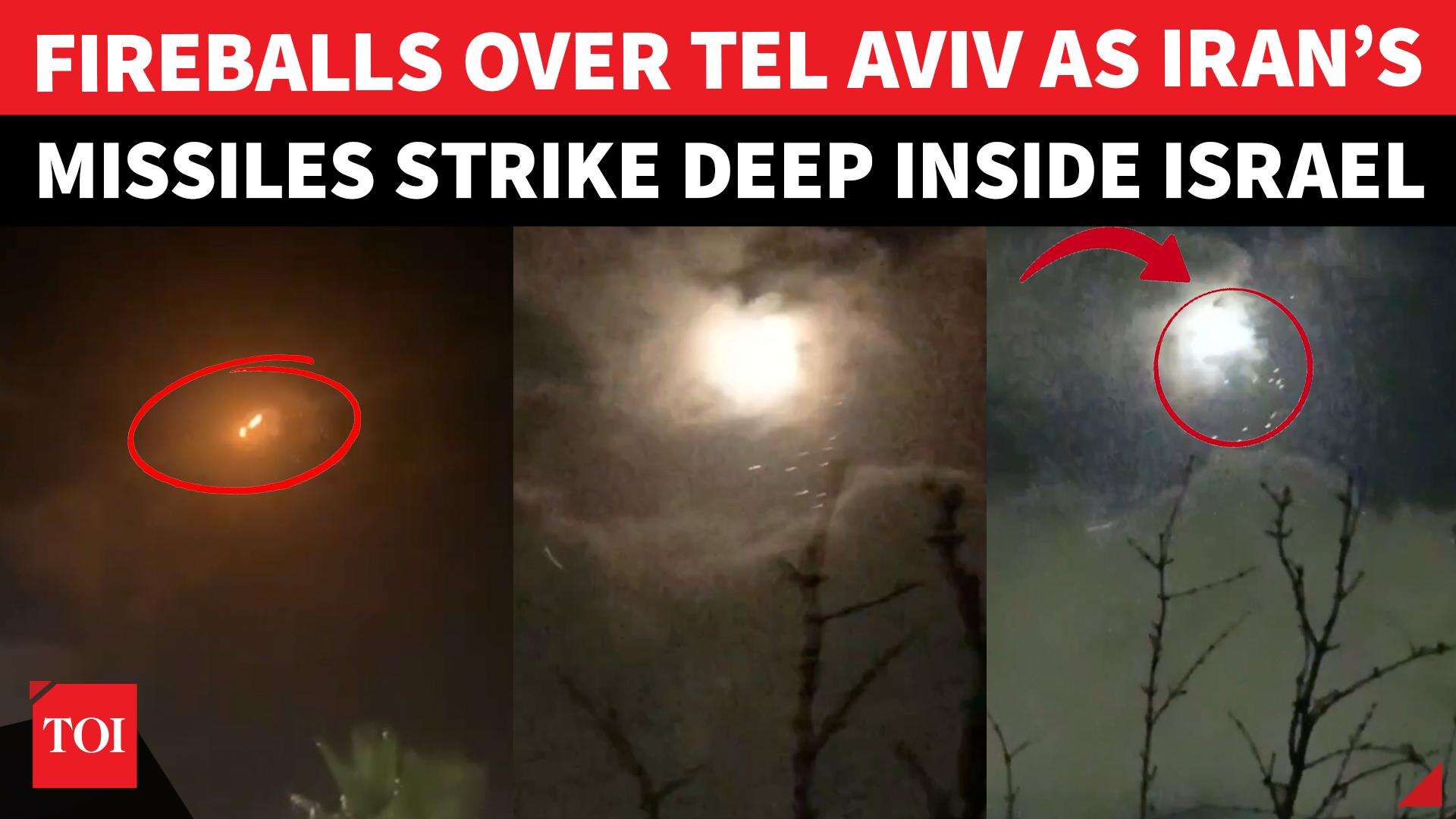 On cam: Tel Aviv rocked by explosions as Iran missile barrage shakes ...