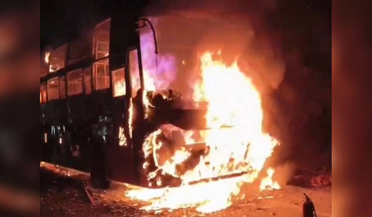 Close shave for Odisha MLA, 36 passengers as bus catches fire in Andhra ...