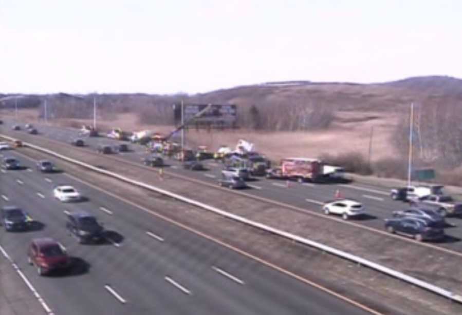 Tanker crash on I-91 South in New Haven causes fuel rupture