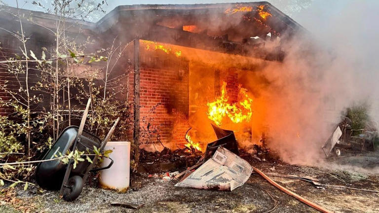 Crews battle house fire in Shalimar; residents urged to avoid area