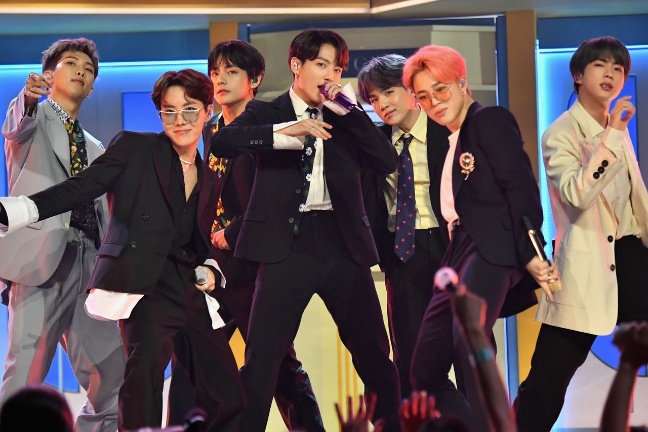 BTS performs onstage during the 2019 Billboard Music Awards at MGM Grand Garden Arena on May 1, 2019