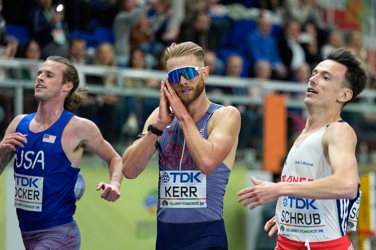 Kerr defeats rival Hocker to reclaim 3,000m world indoor gold