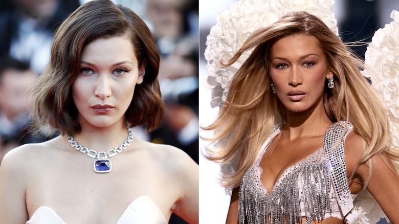 AA1Z7V0F Bella Hadid's Regretted Nose Job Revealed in Side-by-Side Photos