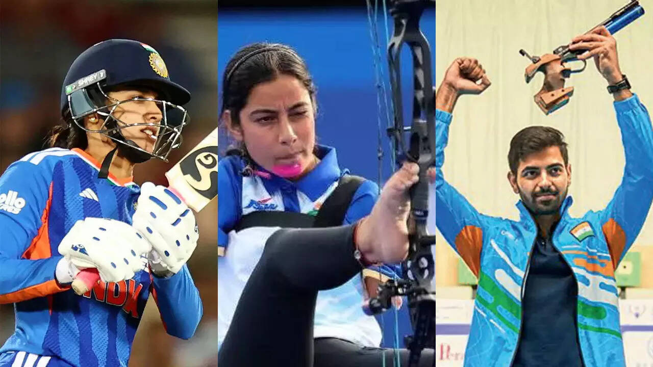 TOISA 2025 winners list: Samrat Rana, Smriti Mandhana bag top honours ...