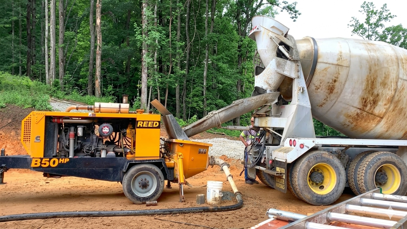 The amazing concrete pump machine and how it works