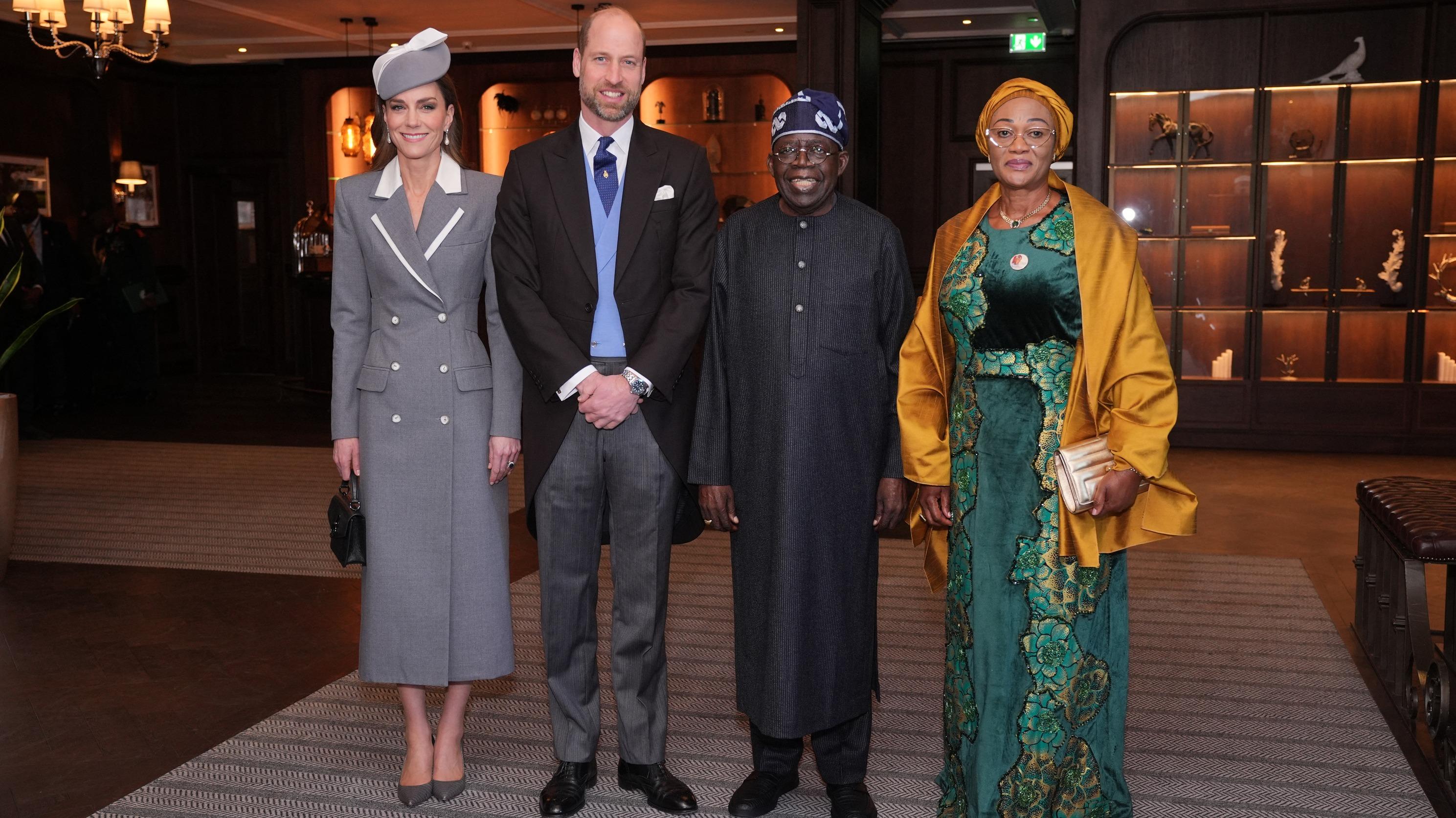 Kate Middleton reçoit le président du Nigéria : sa belle-fille Layal ...