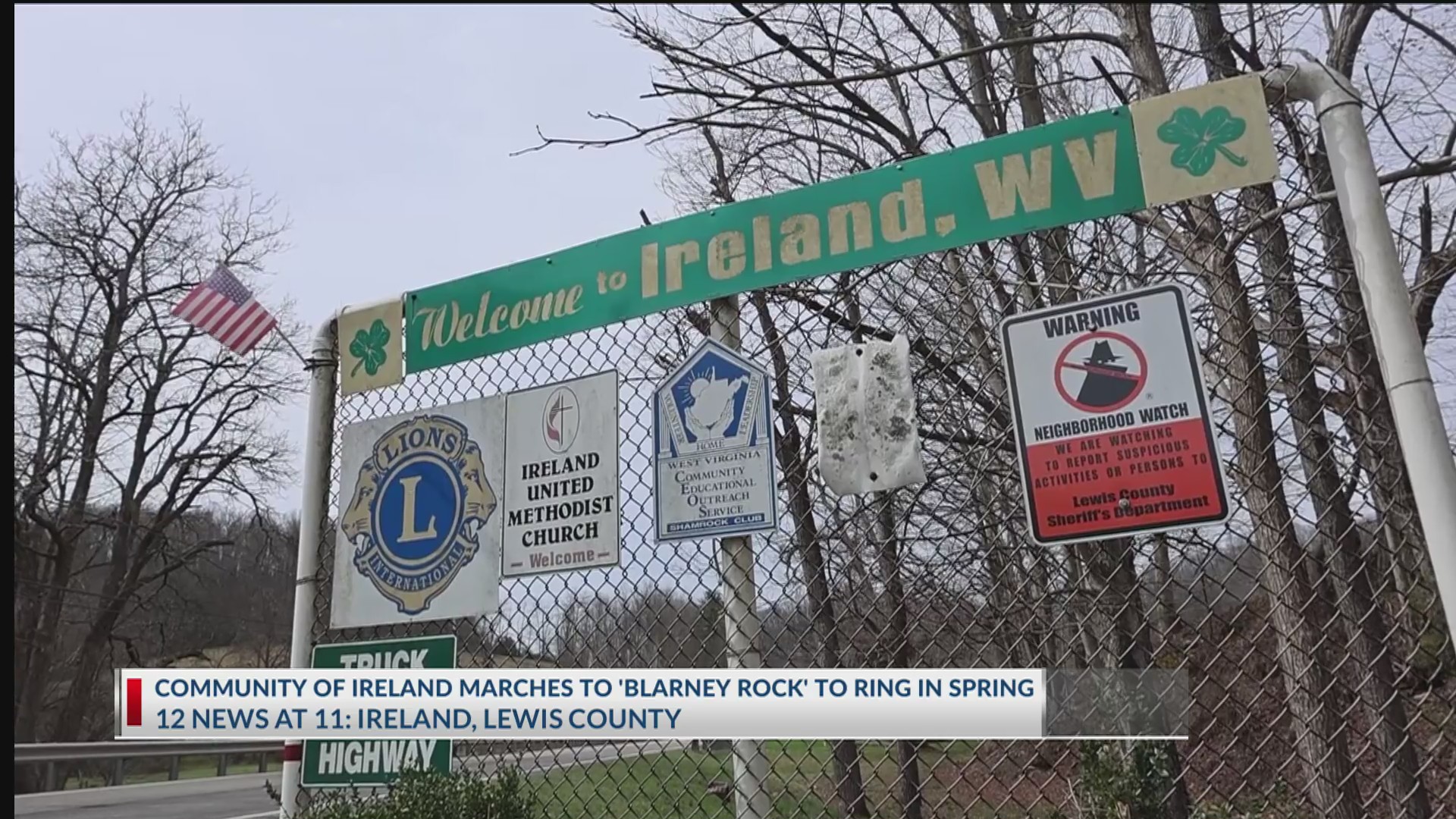 Ireland, WV, celebrates start of spring with march to 'Blarney Rock'