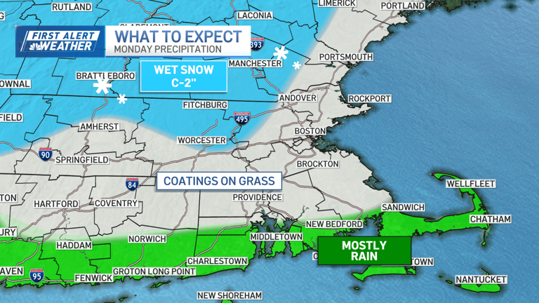 Snow, rain storm could make for icy roads Monday, Tuesday