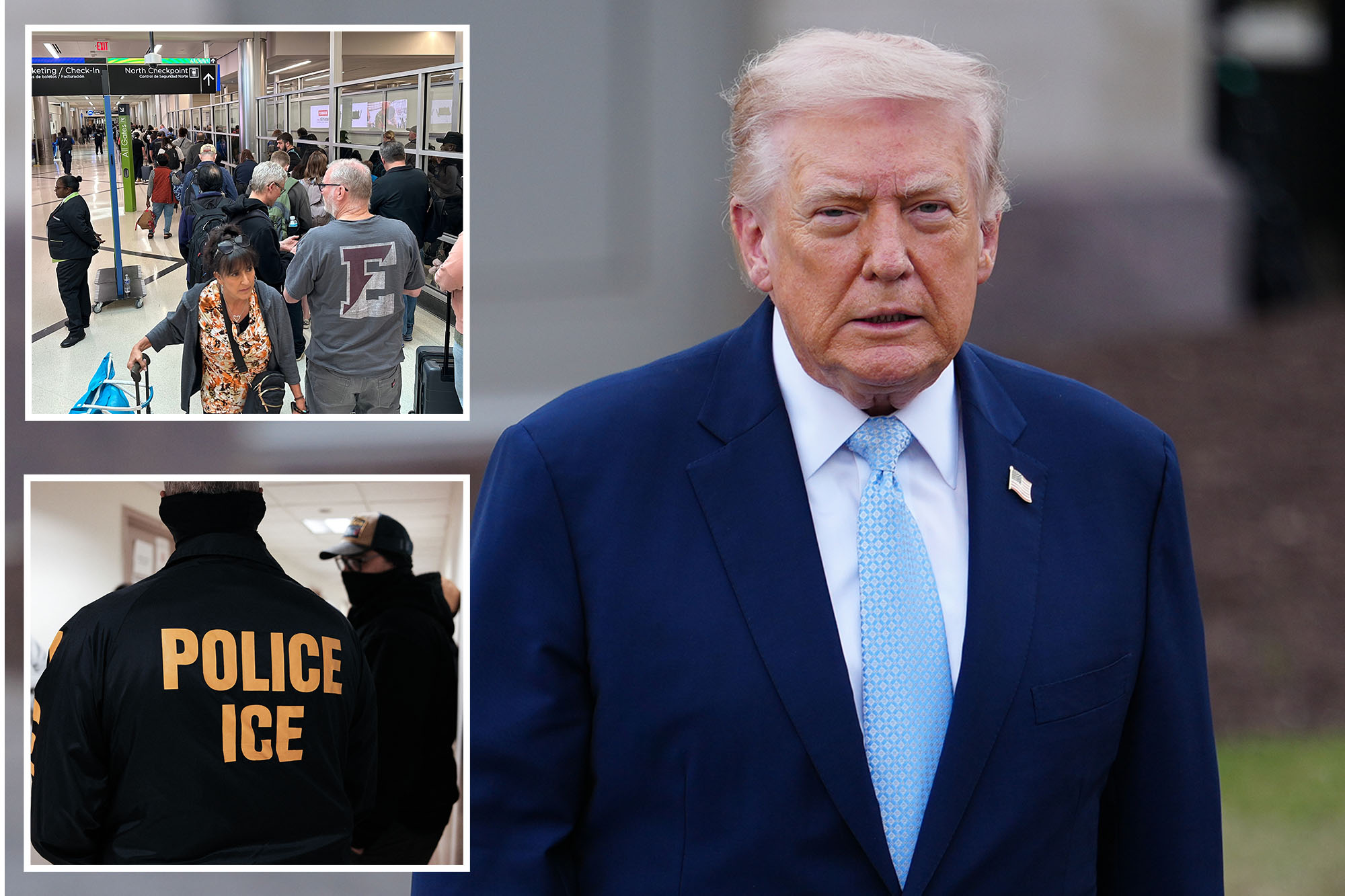Trump threatens to unleash ICE agents on US airports if Dems don't end ...