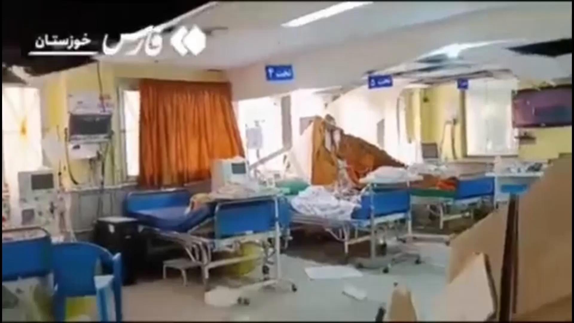 US-Israeli strikes severely damage hospital in Iran's Khuzestan province