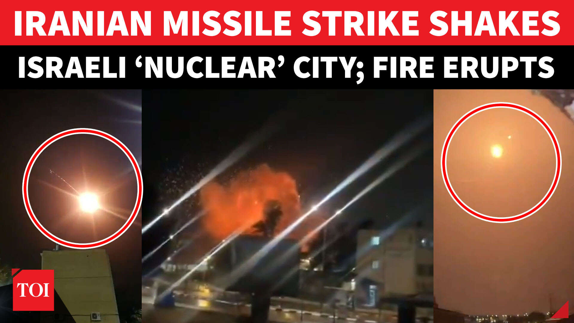 Israeli nuclear town under fire: Iranian missile hits Dimona, massive ...