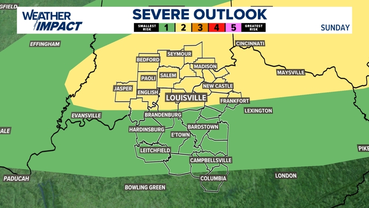 Strong storms possible Sunday night - Weather Impact Alert Blog