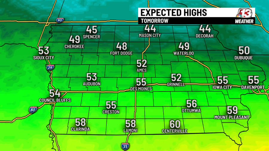 From record warmth to a cooler, but mild, week in Iowa