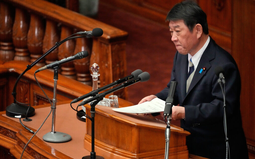 Japanese national detained in Iran last year has been released, Japan’s foreign minister says