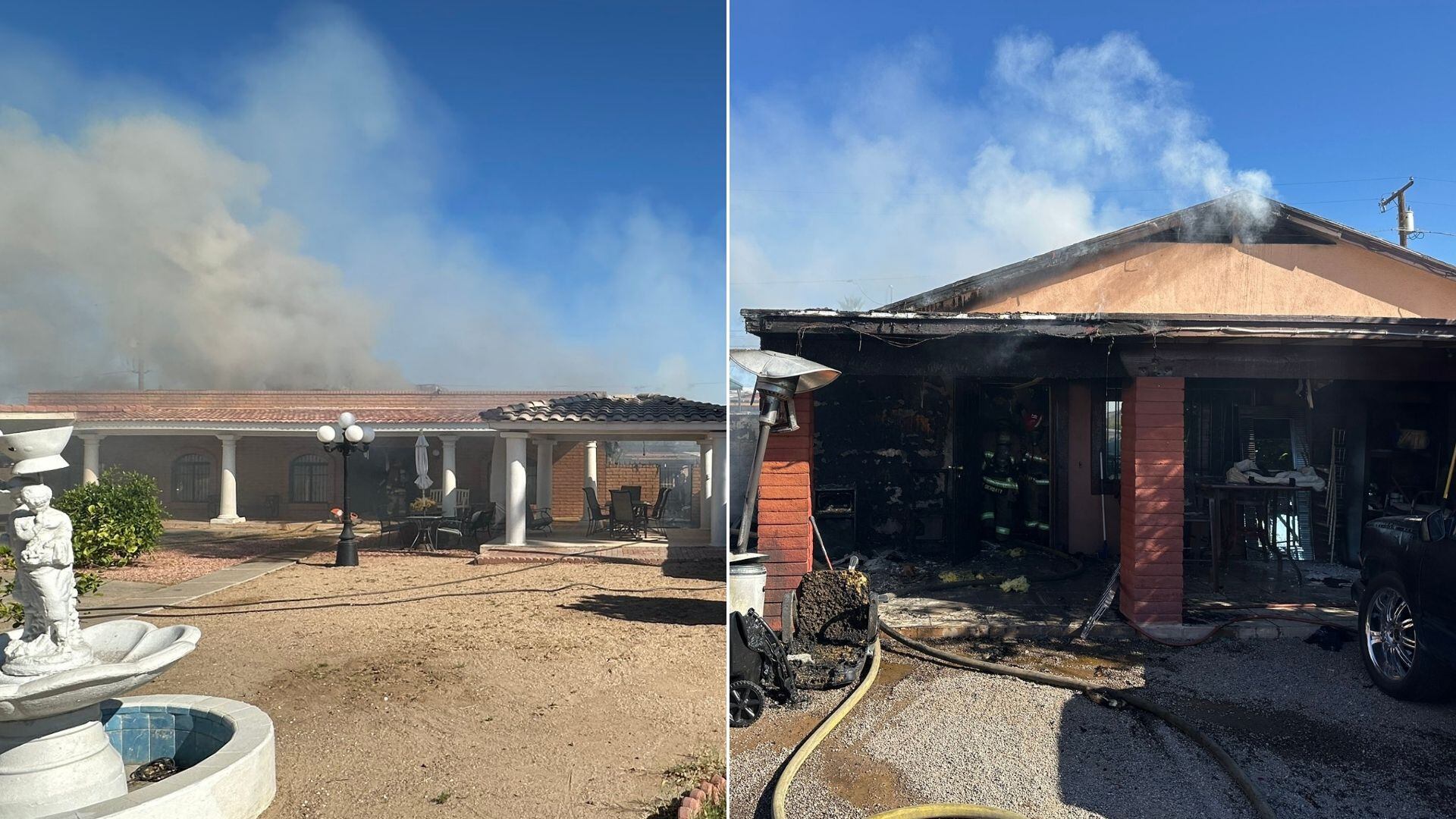 Several people displaced after fire engulfs 2 homes in Maryvale