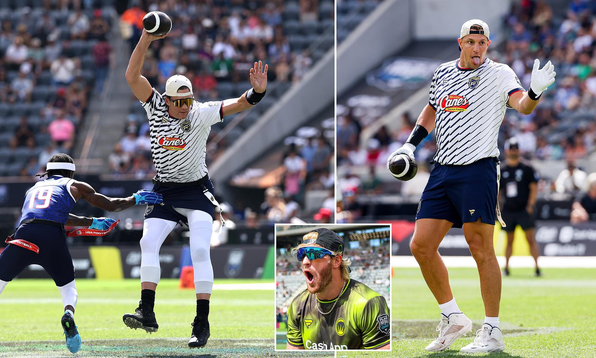 Tom Brady, NFL stars and Logan Paul get humbled by Team USA flag football  team