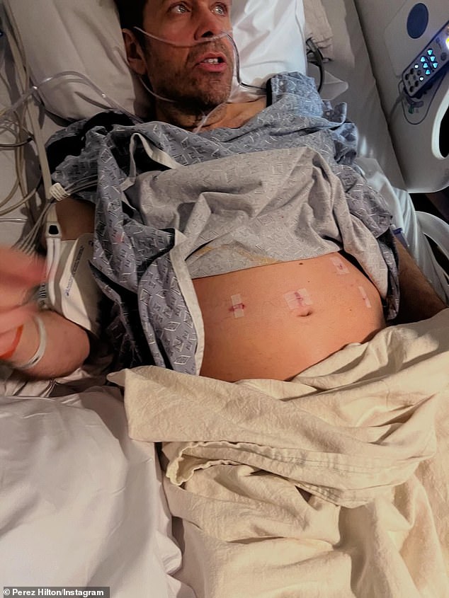 AA1Z8dFn Perez Hilton's Secret Health Emergency Lands Him in the Hospital