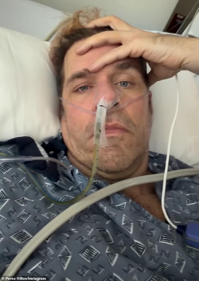 AA1Z8lDw Perez Hilton's Secret Health Emergency Lands Him in the Hospital