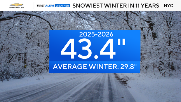 2025-2026 was NYC's coldest, snowiest winter in 11 years