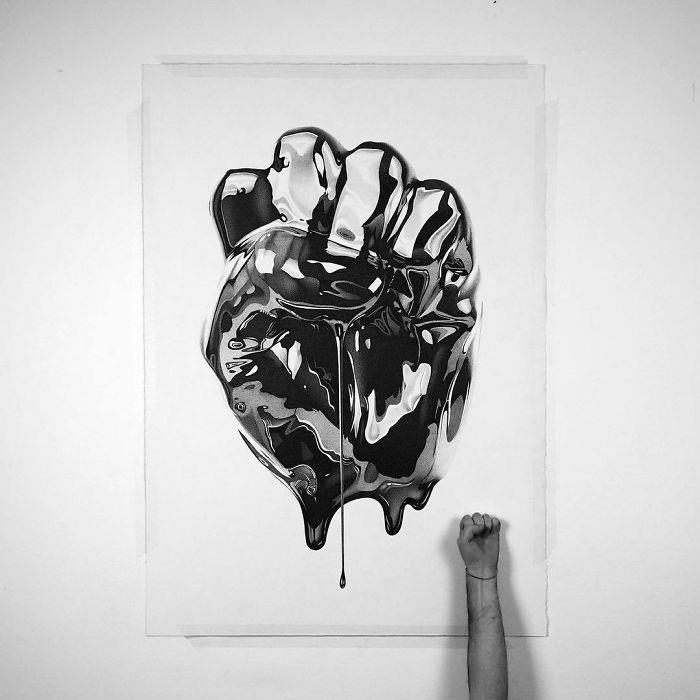 50 ultra-realistic pen drawings of pop culture objects
