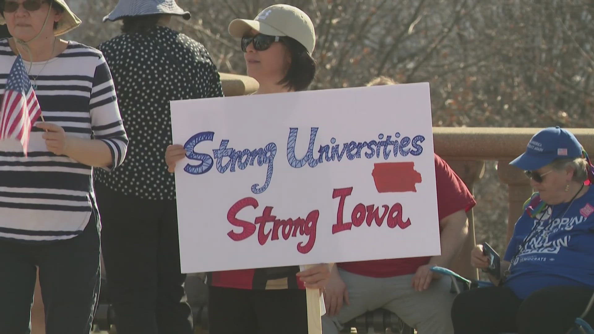 Rally held in protest of bill that would restrict colleges in hiring ...