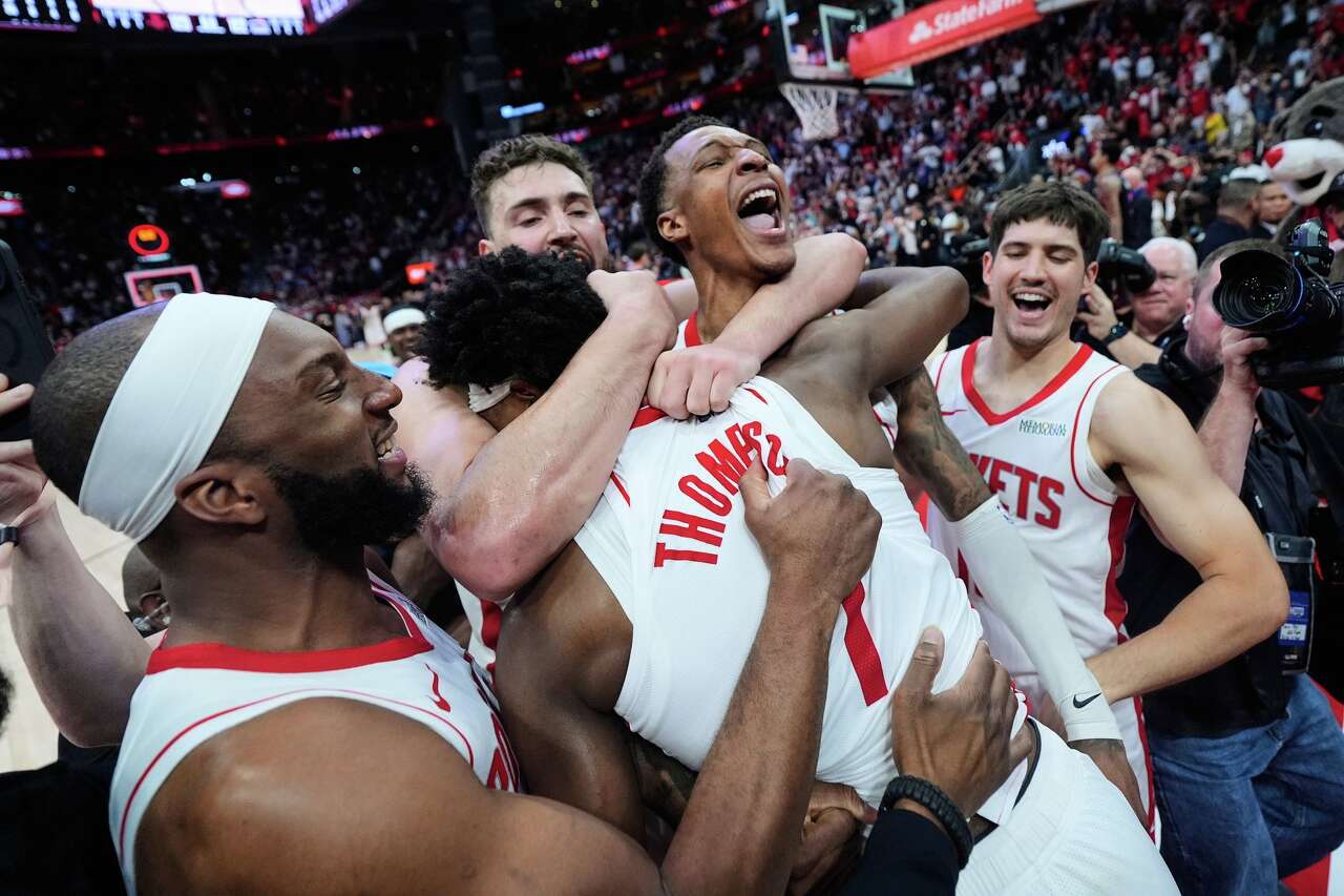 Amen Thompson, Reed Sheppard shine in Houston Rockets' buzzer-beating ...
