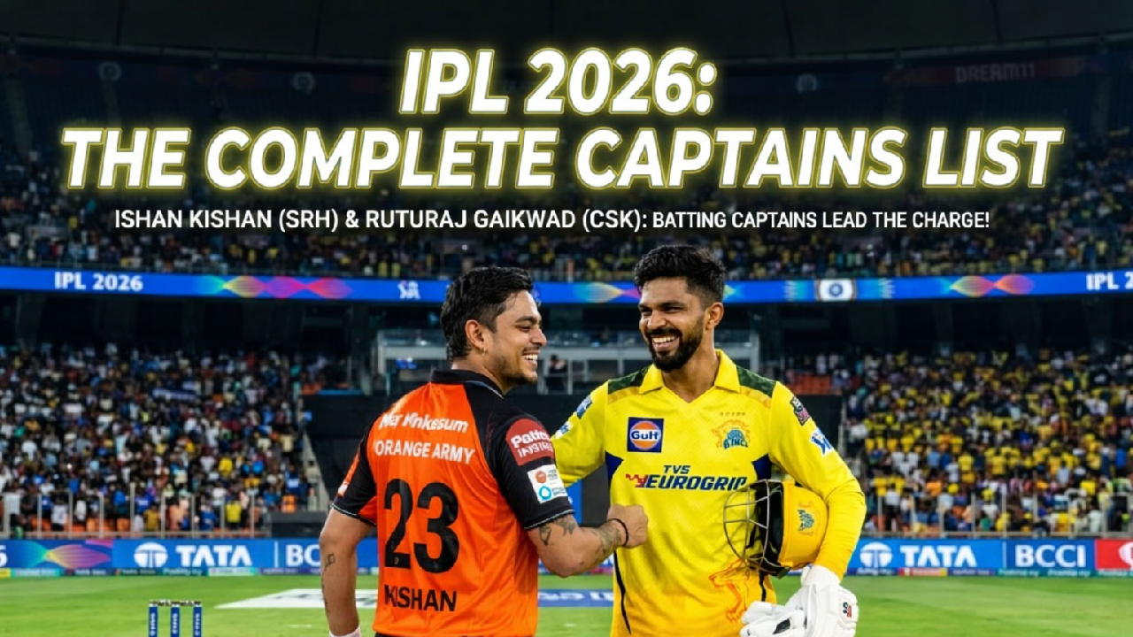 Ruturaj Gaikwad to Ishan Kishan: IPL 2026 complete captains list
