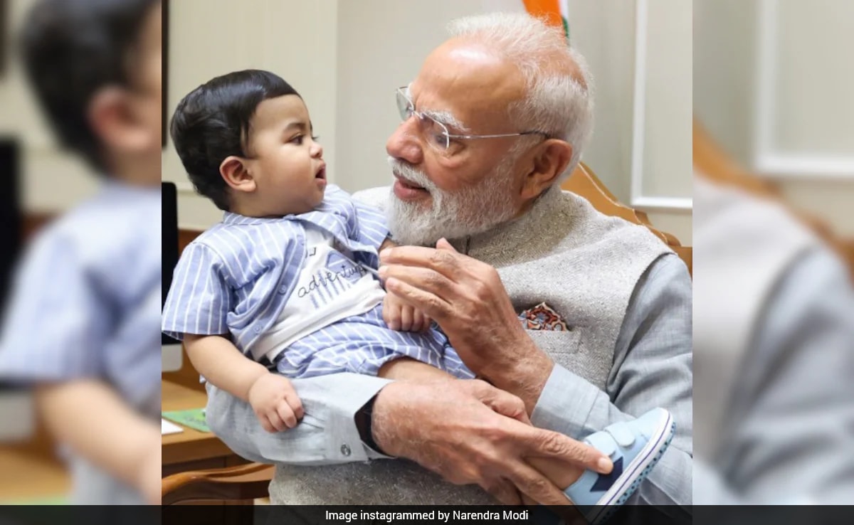 Who is the 'young friend' PM Modi met at his residence? Viral post ...
