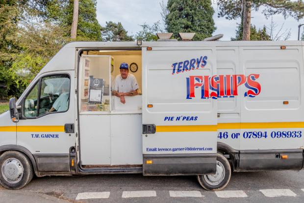The fish and chip van owner marking his 80th birthday and 45 year ...