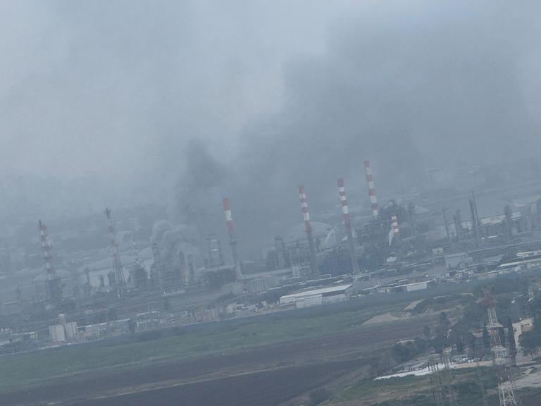Iranian missile shrapnel hits Haifa oil refineries
