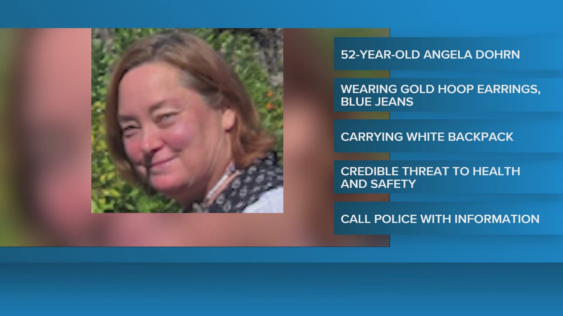 CLEAR alert issued for missing 52-year-old woman last seen on northeast ...