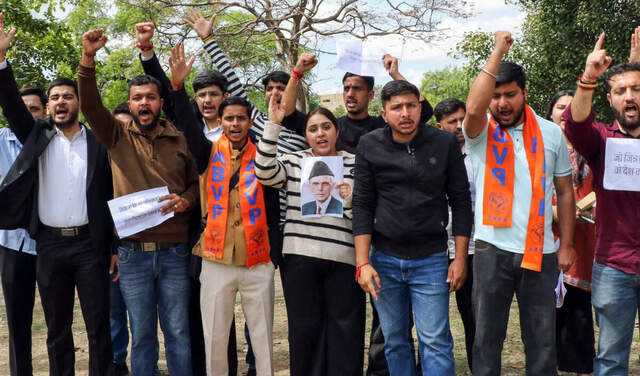 Protests erupt at Jammu University over inclusion of Jinnah in syllabus