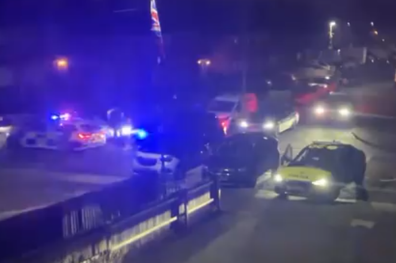 Police arrest man and seize machete after dramatic chase ends in ...