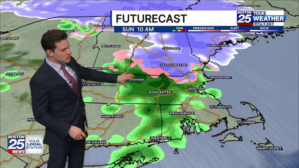 Boston 25 weather: Sunday morning weather forecast