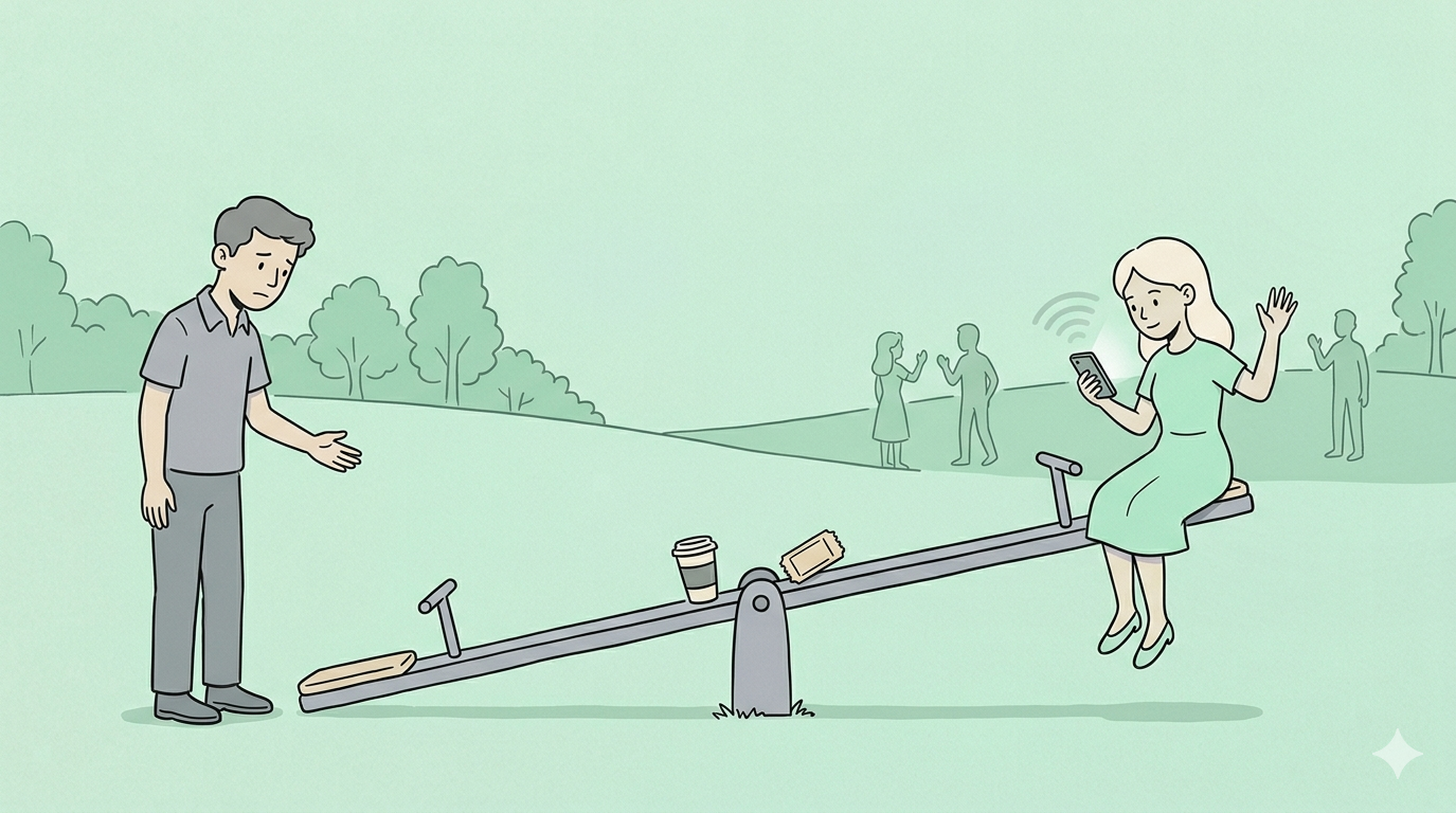 Từ chối tôi nhưng cuối tuần nào em cũng rủ đi cà phê