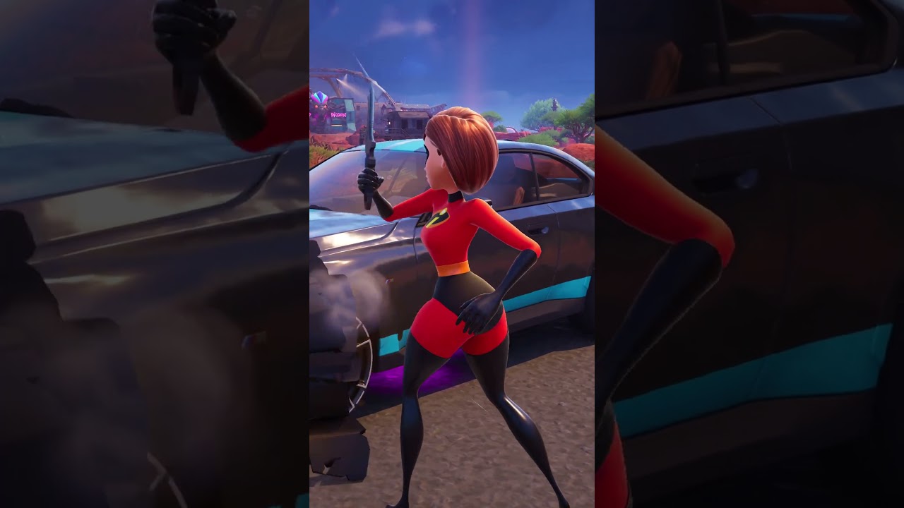 Elastigirl tried to trick Mr Incredible but then! 😈🤣 #shorts
