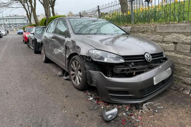 Driver hunted as cars wrecked in late-night hit and run crash