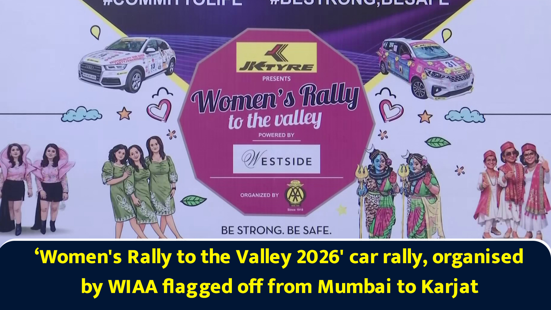 'Women's Rally to the Valley 2026' car rally, organised by WIAA flagged ...