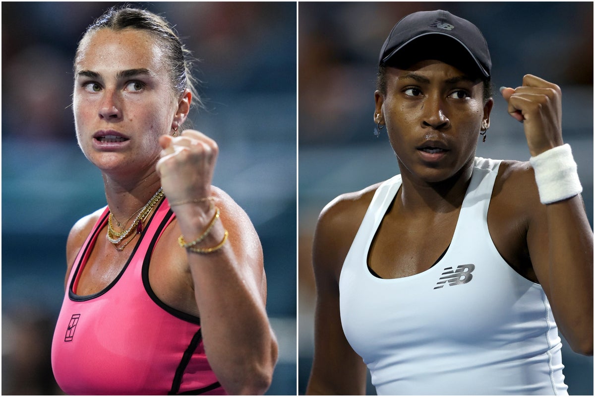 Sabalenka v Gauff start time and how to watch Miami Open final<br><br>