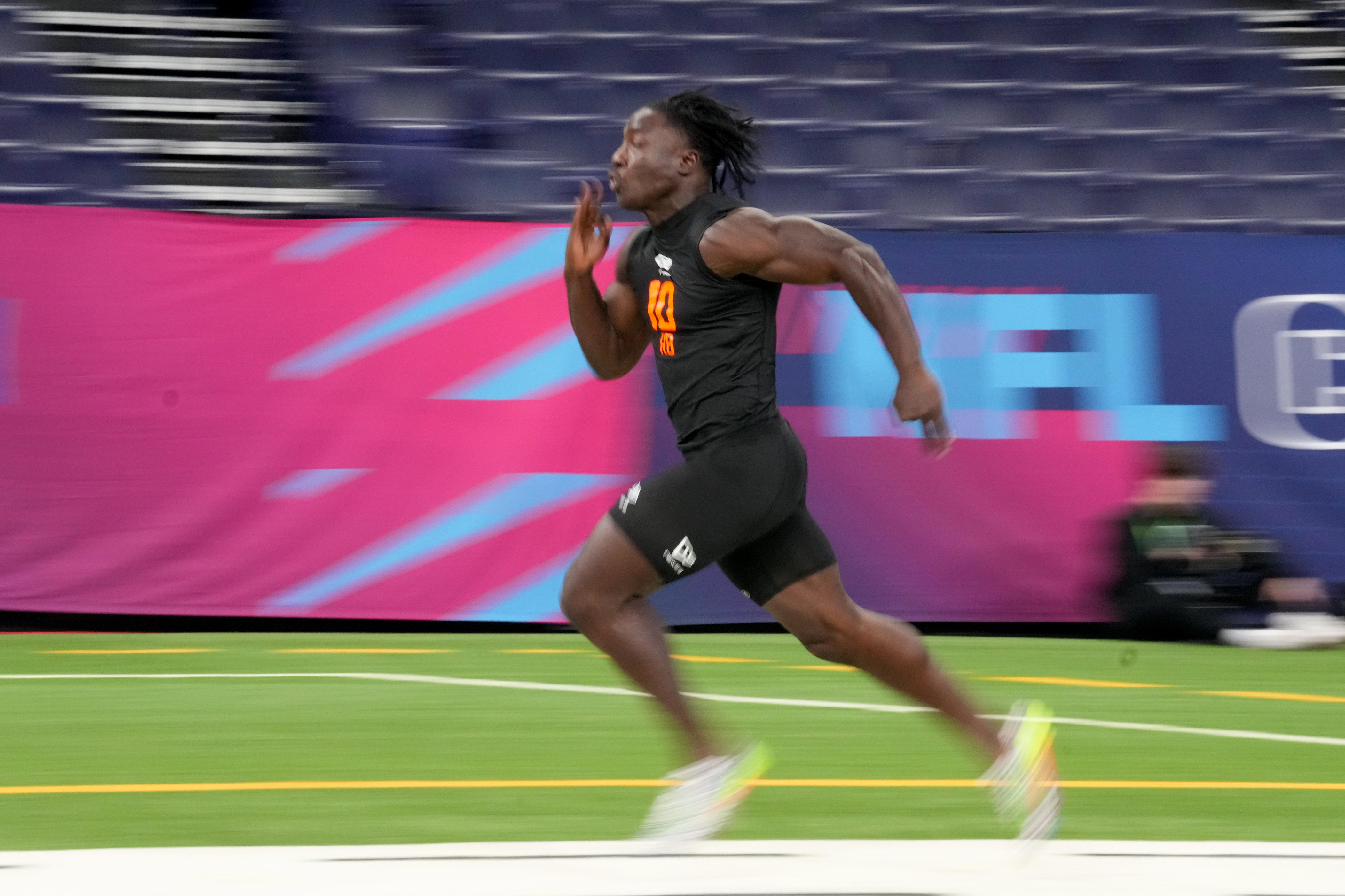 Nebraska's Emmett Johnson receives national praise before NFL draft