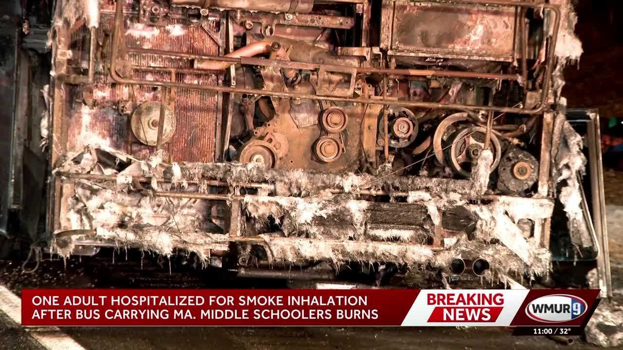 State police: Bus carrying Mass. students caught on fire in Woodstock ...